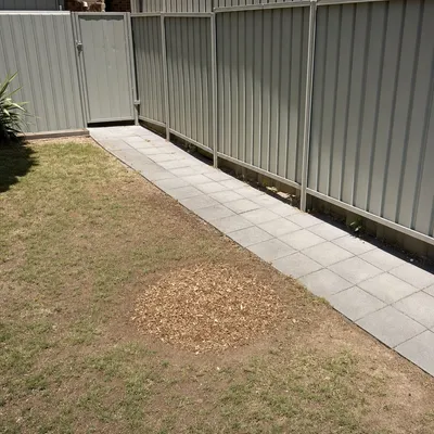 After: Stump ground out through a tight side gate, Frankston